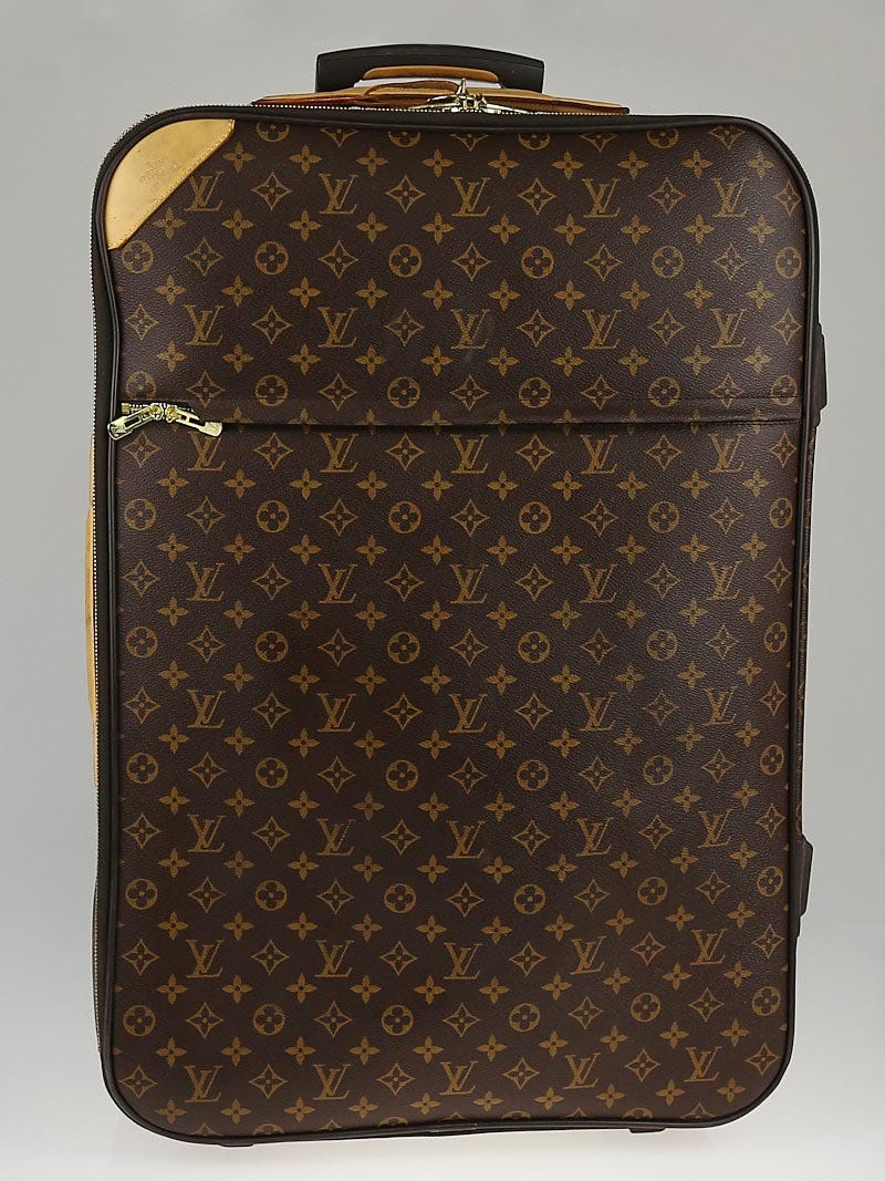 Louis Vuitton Brown Leather Small Luggage Tag - Yoogi's Closet