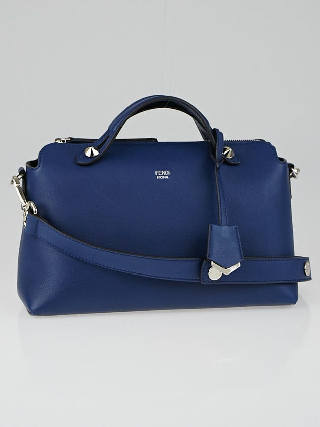 Fendi Blue Calfskin Leather Small By The Way Bag - 8BL124