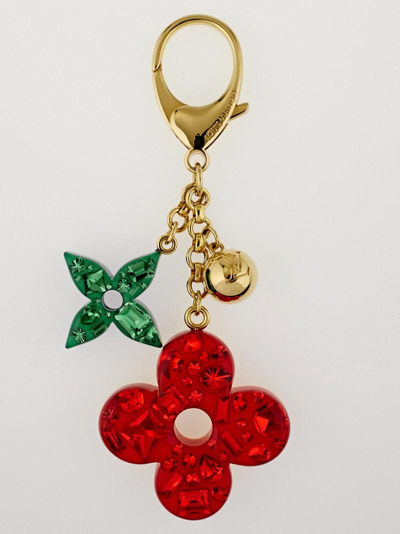 Louis Vuitton Multicolor Pop Flowers Bag Charm / Key Ring Louis