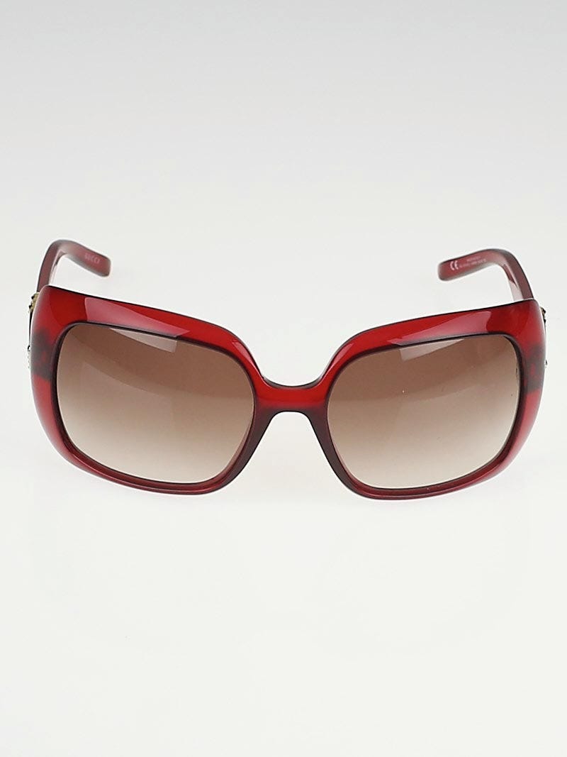 **EXCELLENT CONDITION** Gucci Burgundy Sunglasses 3034/S Gucci 3034/S Sunglasses | FREE Shipping - Go-Optic.com  main image 3