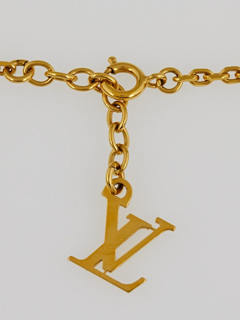 Louis Vuitton Inclusion Heart Pendant Necklace - Brass Pendant