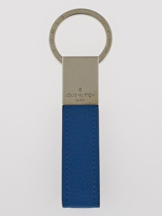 Louis Vuitton Blue Taurillon Leather New Dragonne Key Holder