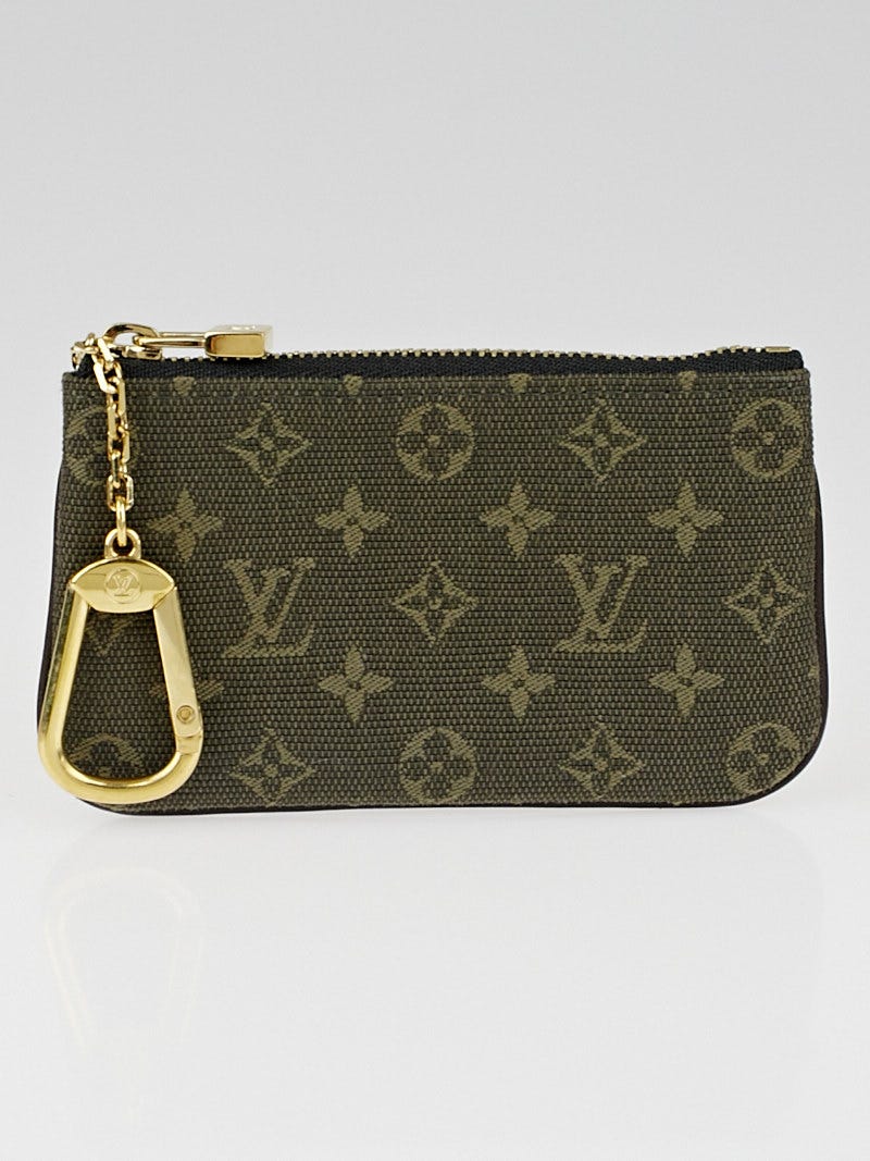 Louis Vuitton Khaki Monogram Mini Lin Canvas Pochette Cles Key and