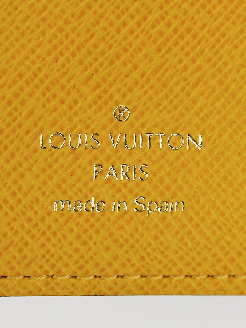 Louis Vuitton Agenda Fonctionnel PM Groom Porte Yellow Monogram Canvas  Agenda