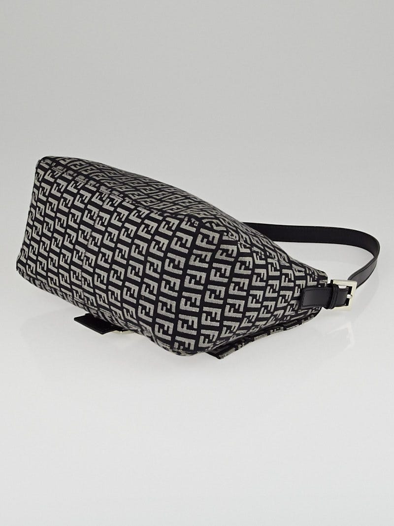 Fendi Black/Grey Zucchino Canvas Mama Forever Bag - 8BR001