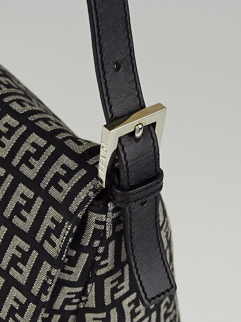 Fendi Black/Grey Zucchino Canvas Mama Forever Bag - 8BR001