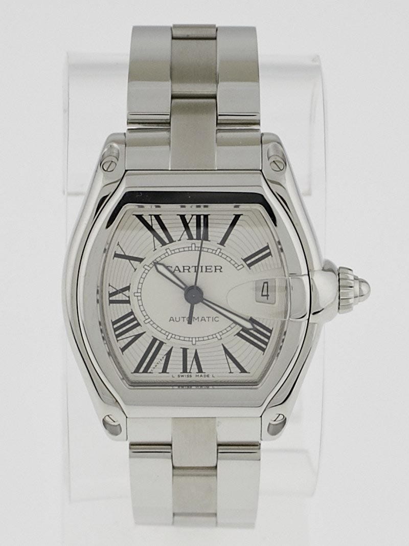 Cartier 39mm Stainless Steel Roadster XL Automatic Watch W62025V3