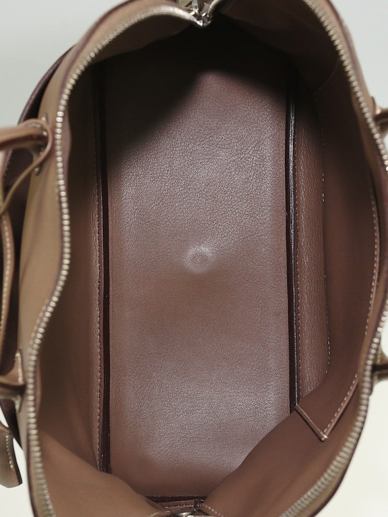 HERMES Bolide 31 Swift Leather Shoulder Bag Brown