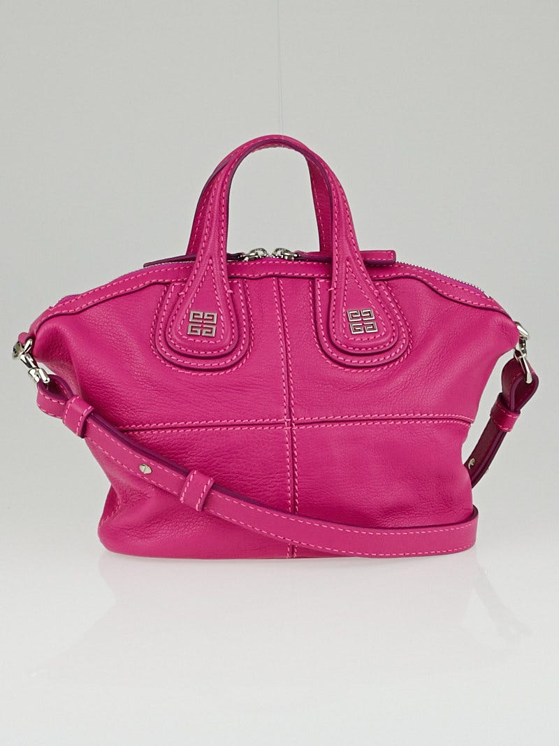 Givenchy Fuchsia Sugar Goatskin Leather Micro Nightingale Bag
