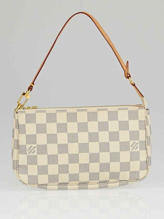 Louis Vuitton Azur Damier Canvas Accessories Pochette Bag