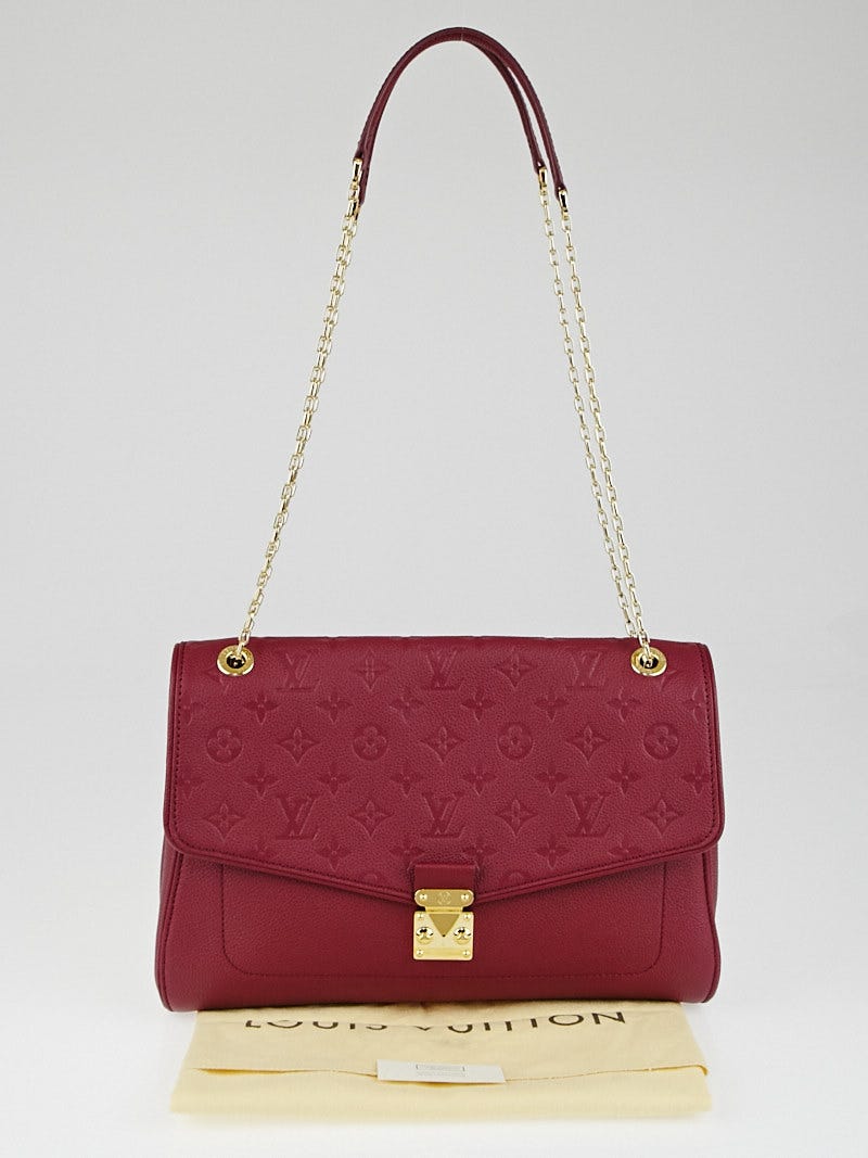 Authentic Louis Vuitton Monogram Empreinte Leather St Germain Red shoulder  bag