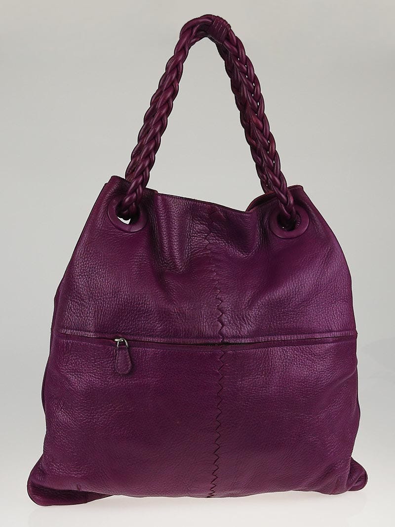 Bottega Veneta Orchid Cervo Leather Julie Large Tote Bag | Yoogi's