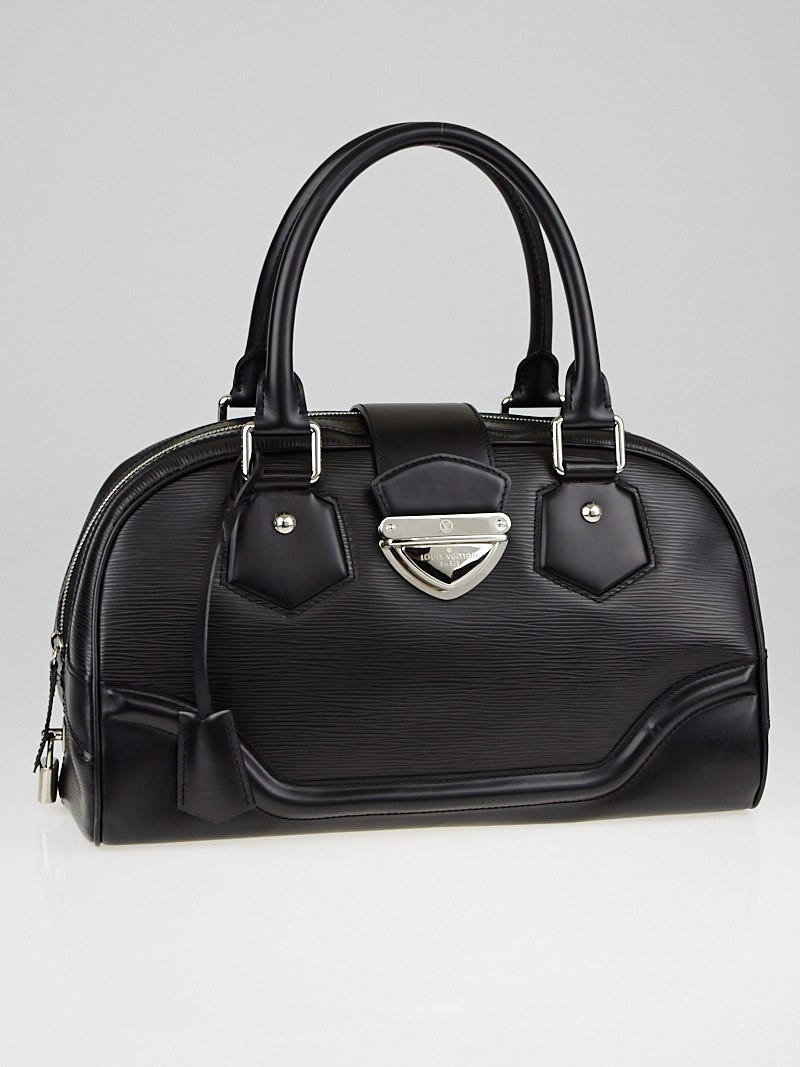 Louis Vuitton Black Epi Bowling Montaigne Handbag