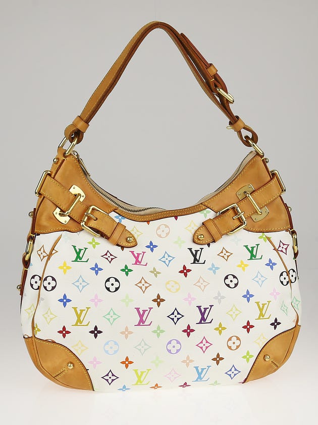 Louis Vuitton White Monogram Multicolore Greta Bag