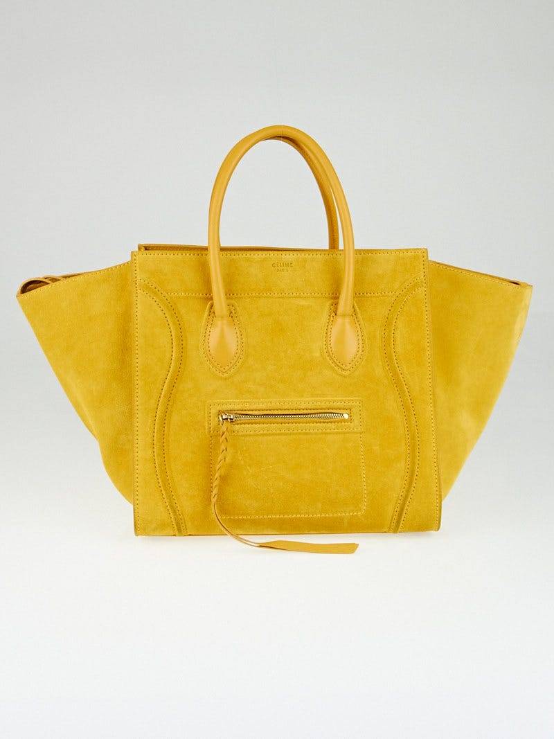 Celine, Bags, Authentic Celine Suede Phantom Luggage Tote Bag