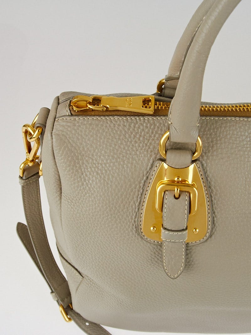 Prada Pomice Vitello Daino Leather Bauletto Bag BL0817 Prada Pomice Vitello Daino Leather Bauletto Bag BL0817