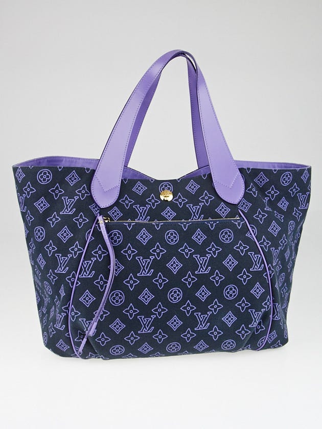 Louis Vuitton Limited Edition Navy Canvas Cabas Ipanema GM Bag