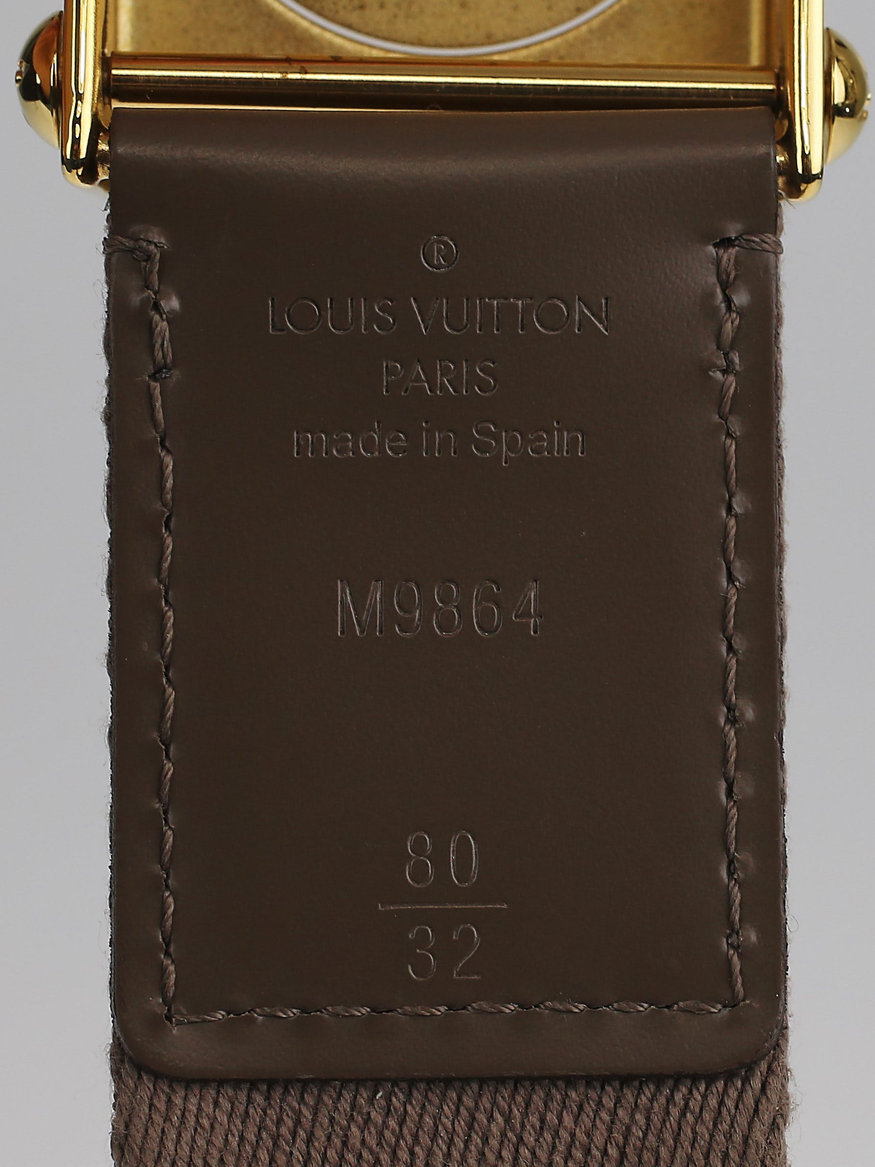 Louis Vuitton White Monogram Fortune Sangle Belt 36 – The Closet