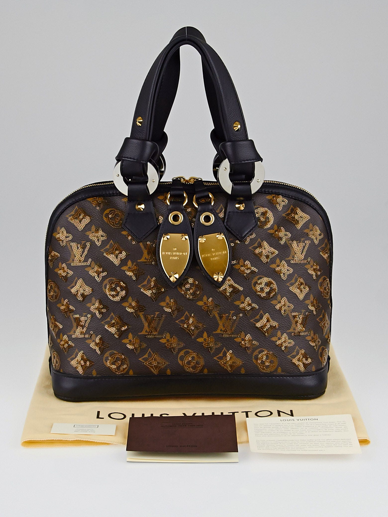 Louis Vuitton Limited Edition Amber Monogram Eclipse Alma Bag - Yoogi's  Closet