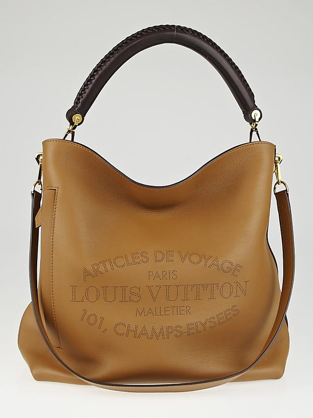 Louis Vuitton Noisette Parnassea Leather Bagatelle Bag