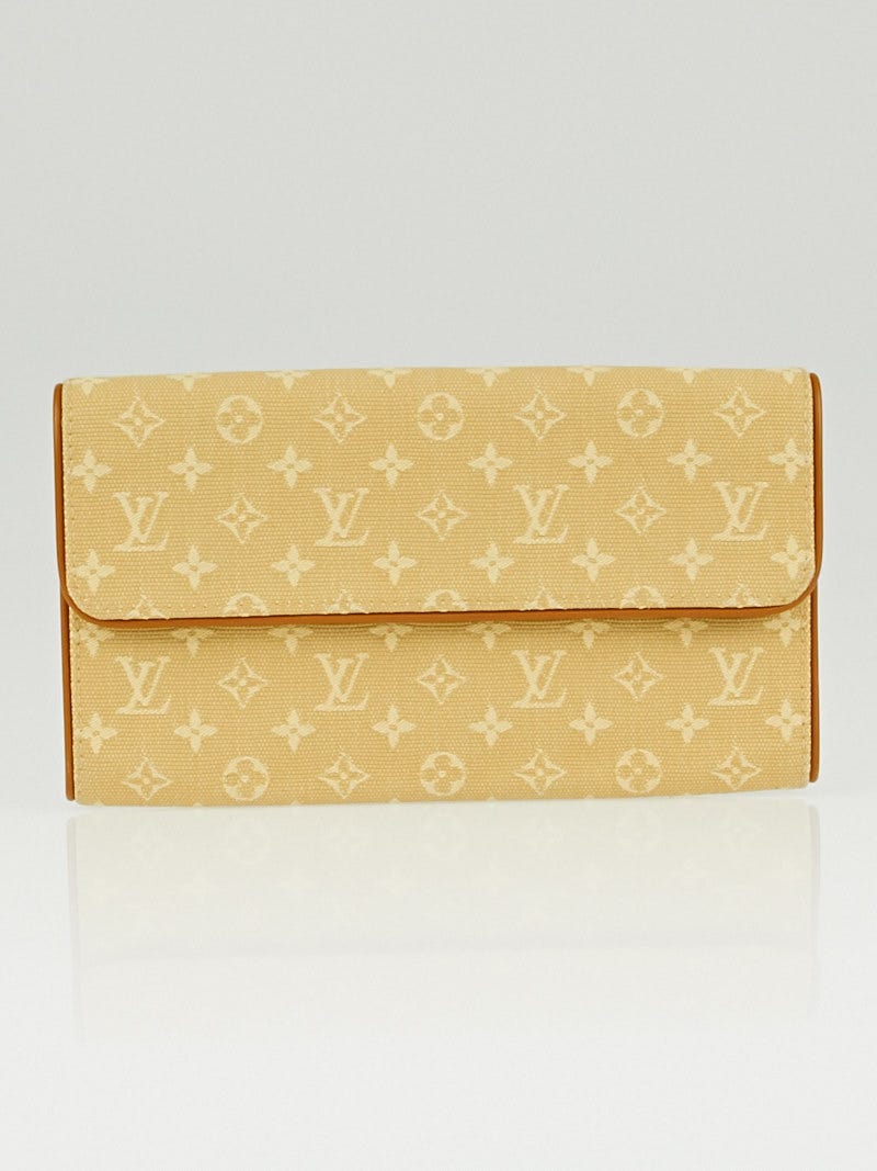Louis Vuitton Monogram Mini Lin Porte Tresor International Long Wallet
