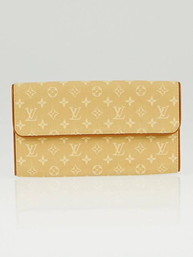 Louis Vuitton Beige Monogram Mini Lin Canvas Porte-Tresor International Wallet