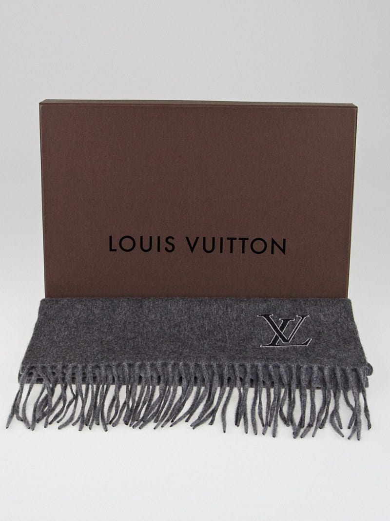 Authentic Louis Vuitton 100% Cashmere Jhelam Scarf With 