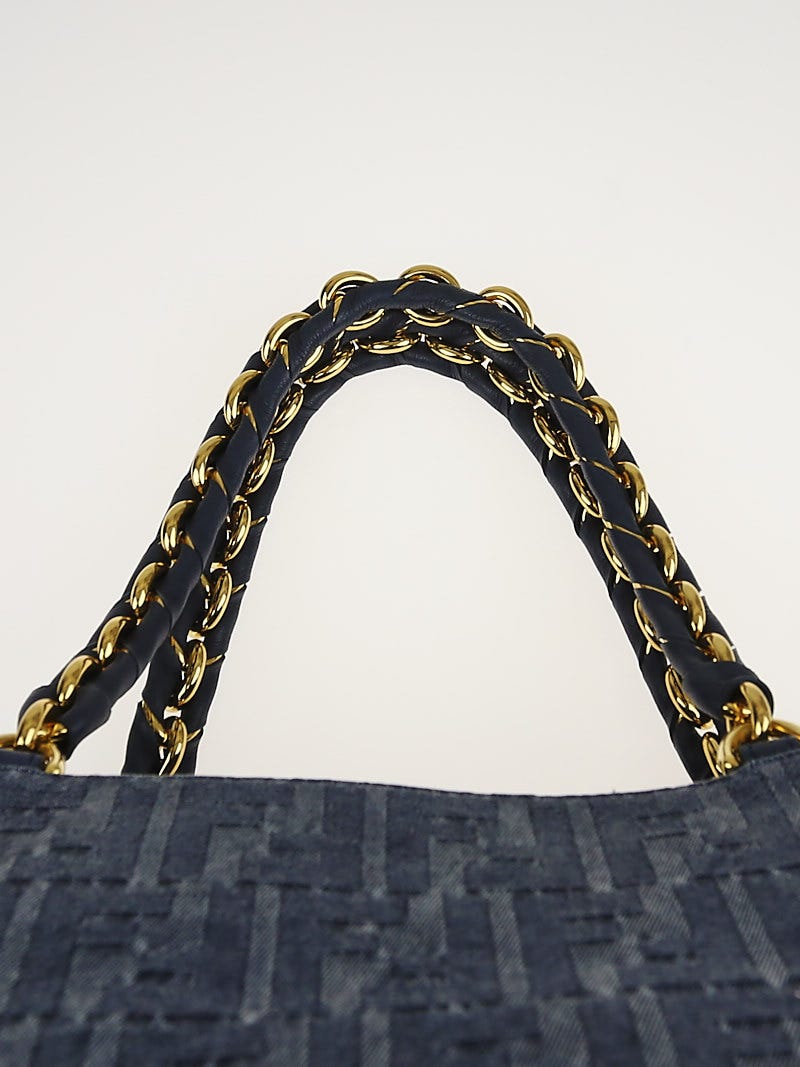 FENDI FF-jacquard Midi Dress | Blue | FARFETCH