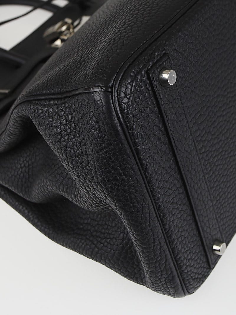 Hermes Birkin Bag 40CM Togo Leather Palladium Hardware, CK89 Noir