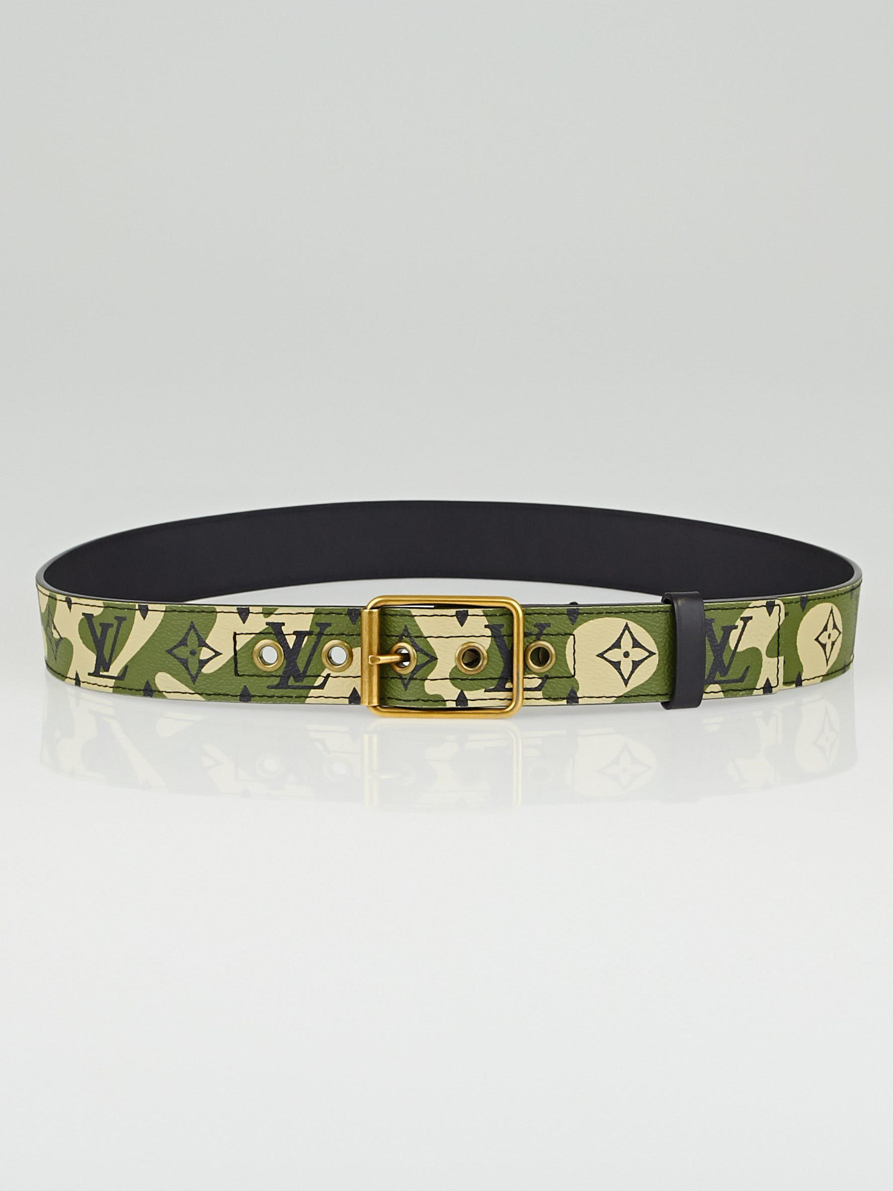 x Takashi Murakami 2008 pre-owned Monogramouflage buckle belt