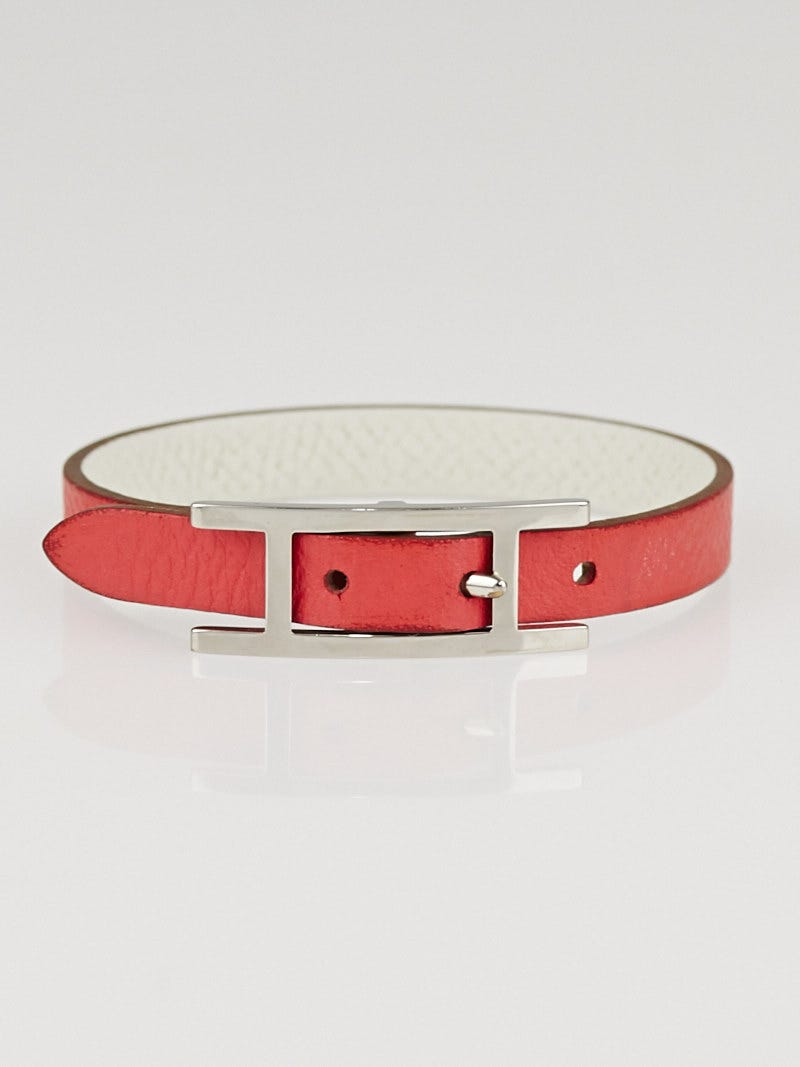 Hermes Behapi Simple Tour (size S) - Reversible leather bracelet