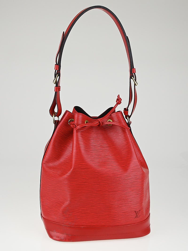 Louis Vuitton Red Epi Leather Large Noe Bag