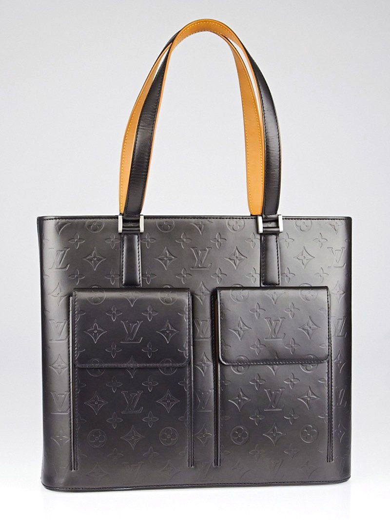LOUIS VUITTON Willwood GM Monogram Mat Leather Tote Bag Black