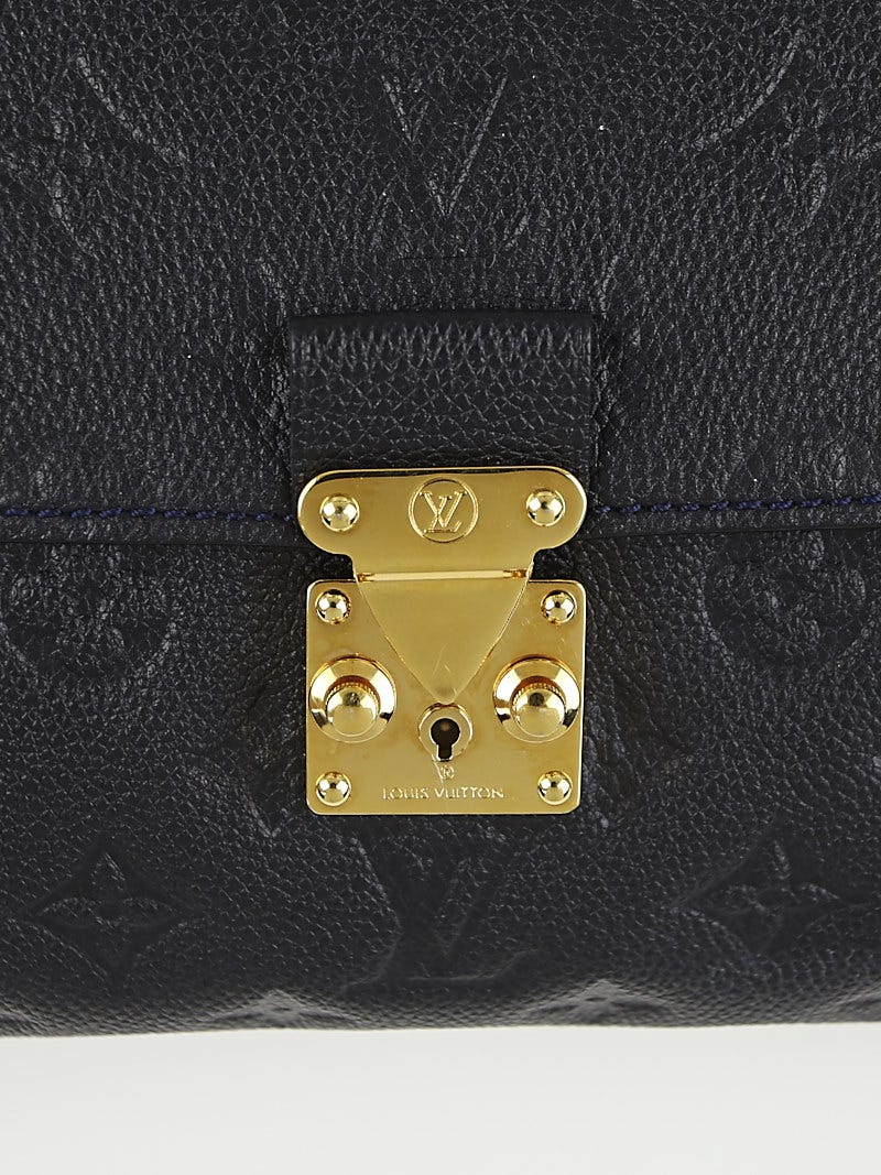 Louis Vuitton Blue Infini Monogram Empreinte Leather Ankle Strap