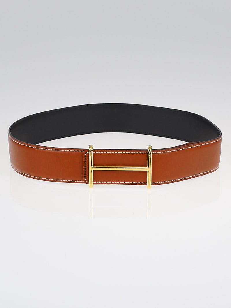 Hermes 42 mm belt kit Hermes Auth Belt Constance 42mm Kit Reversible Tan/ Black  main image 4