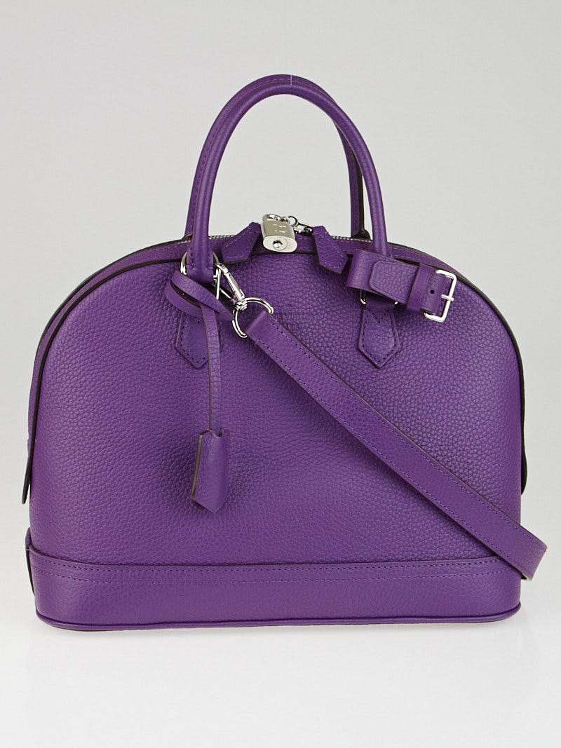 Louis Vuitton Vintage Epi Alma PM Satchel Purple