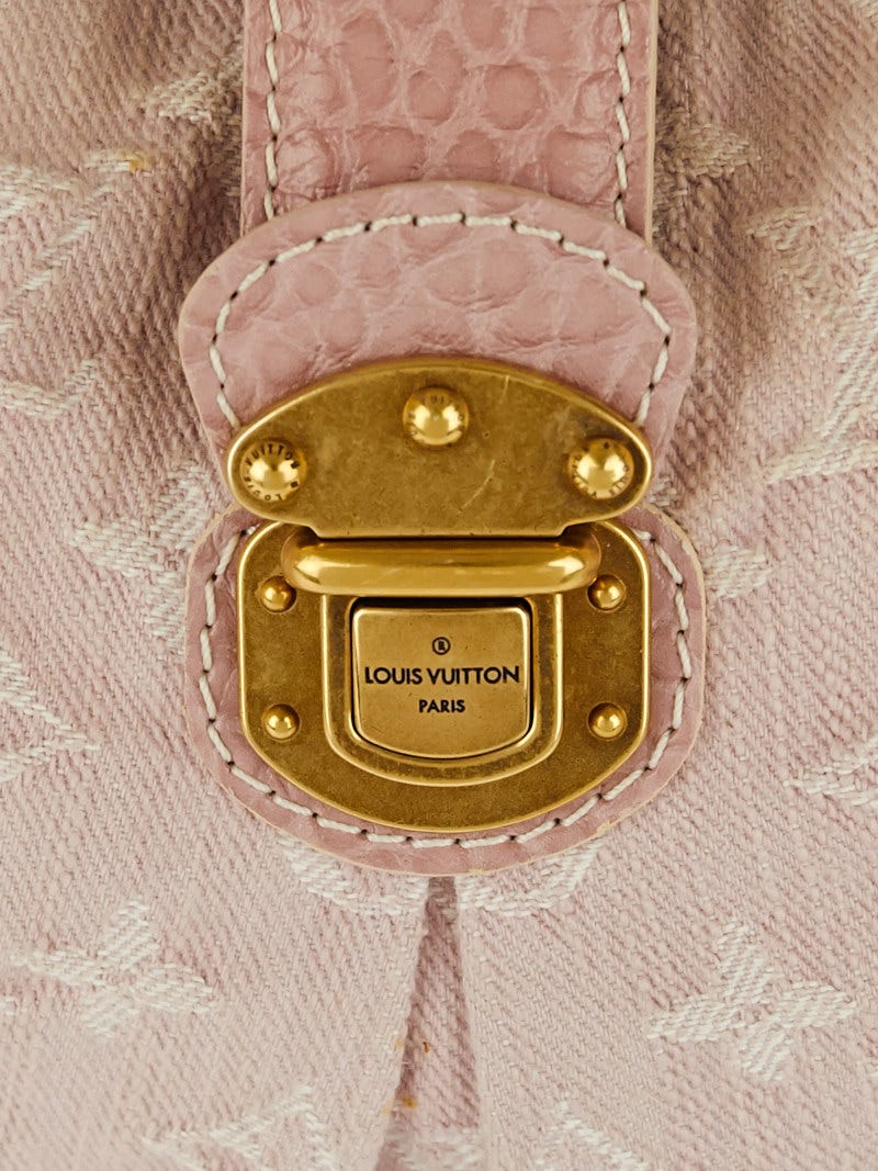Sold at Auction: Louis Vuitton Rose Monogram Denim Slightly Bag