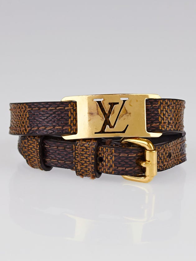 Louis Vuitton Damier Canvas Sign It Bracelet Size 19