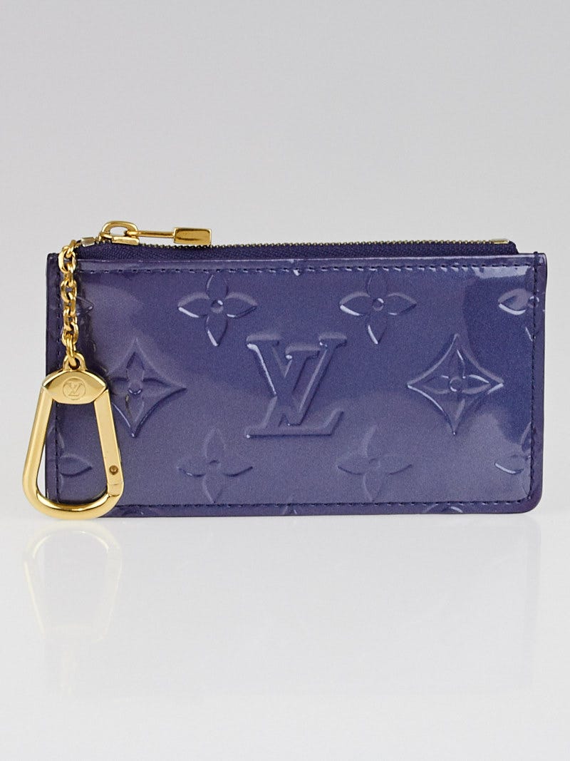 Louis Vuitton Violette Monogram Vernis Pochette Cles Key and Change Holder  - Yoogi's Closet