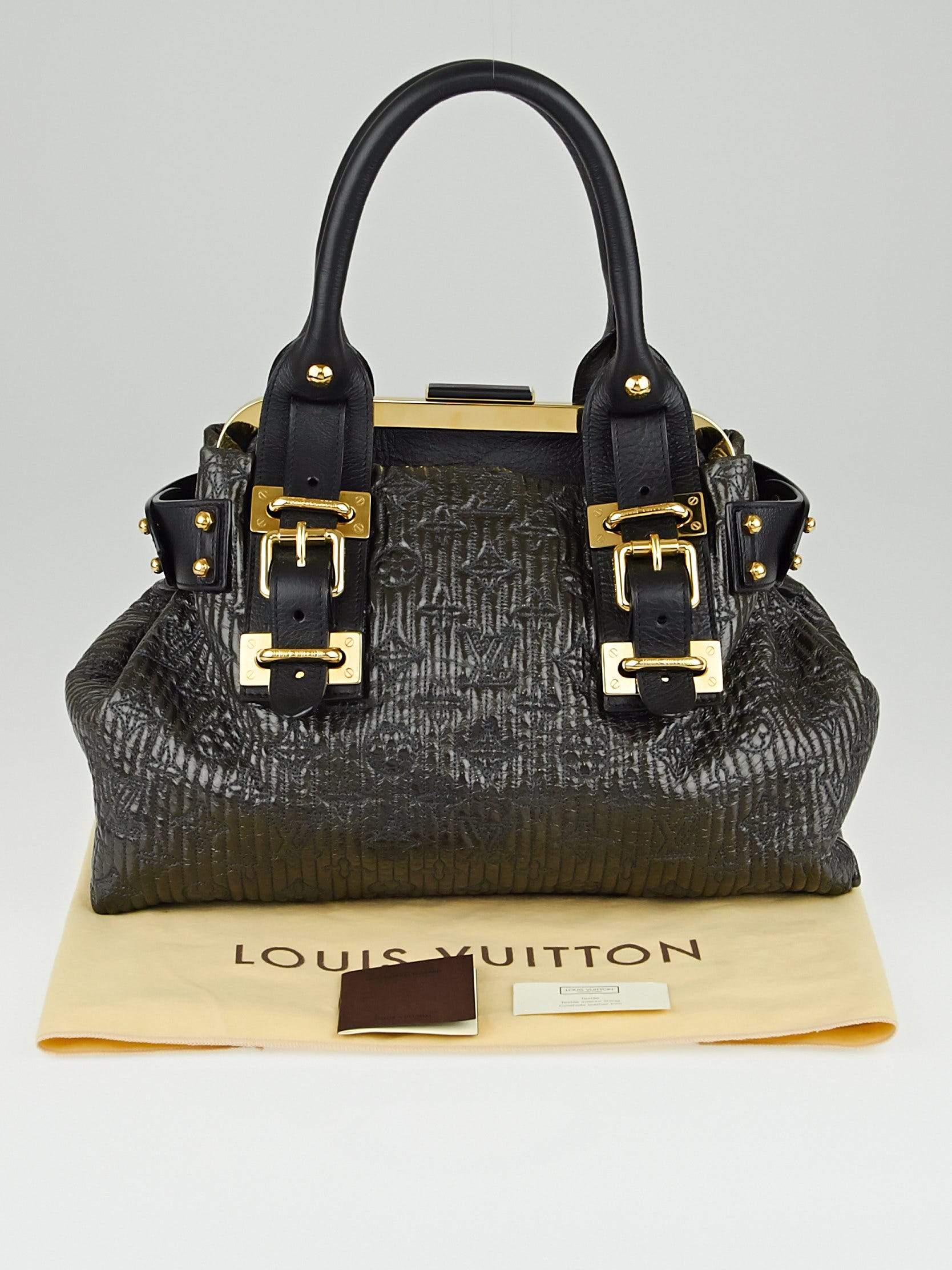 Louis Vuitton Limited Edition Black Monogram Motard Biker Bag