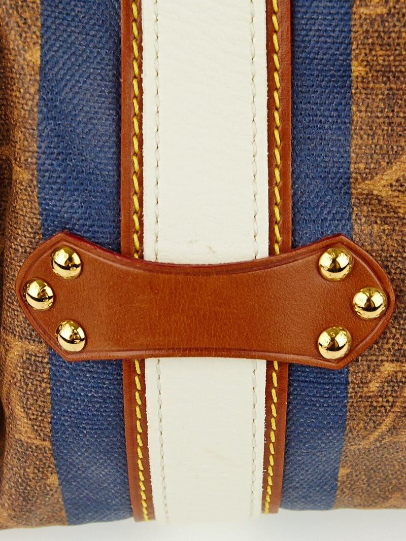 Louis Vuitton Limited Edition Monogram Tisse Rayures PM Tote Bag - Yoogi's  Closet