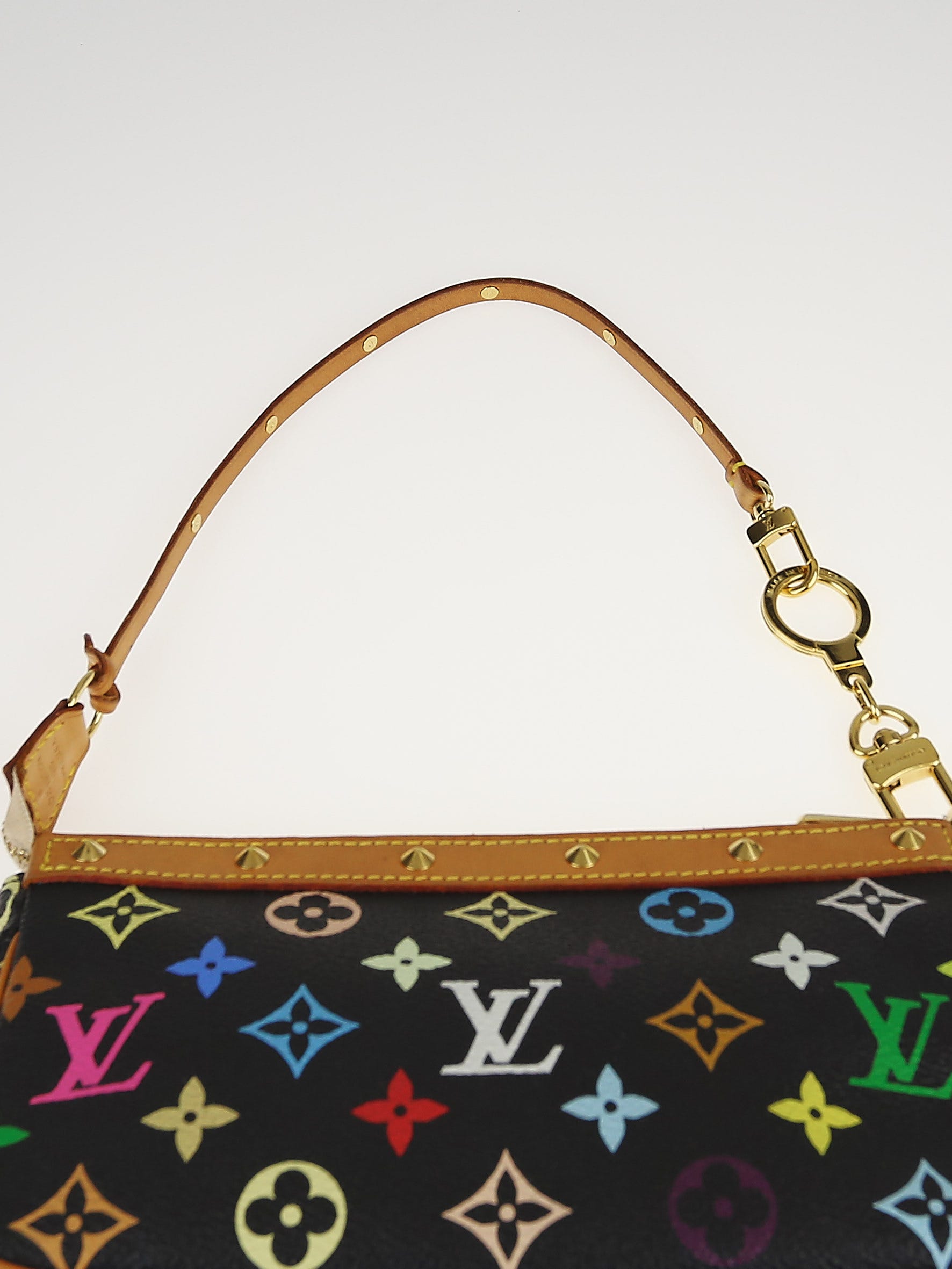 Louis Vuitton Multicolore Monogram Pattern Leather Belt - Black Belts,  Accessories - LOU508979