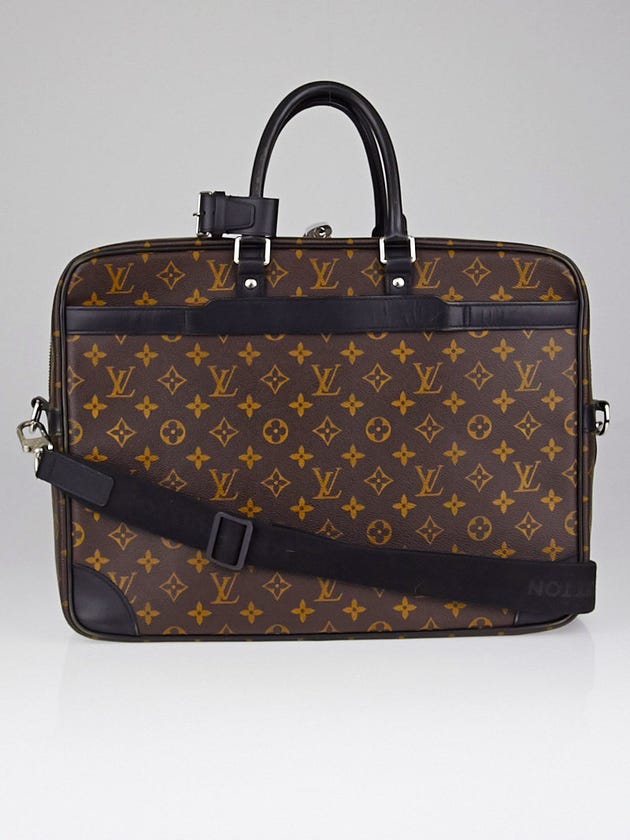 Louis Vuitton Monogram Macassar Canvas Porte-Documents Voyage GM Briefcase Bag