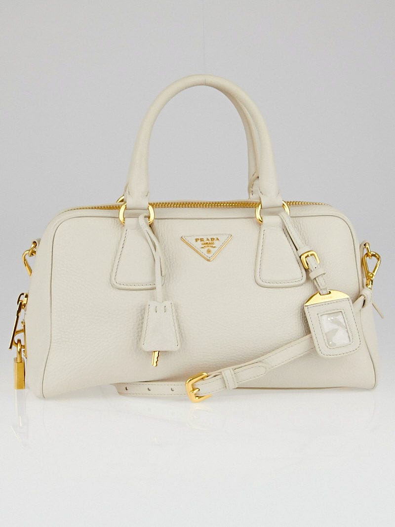 PRADA ハンドバッグ BL0867 VIT.DAINO Prada Talco Vitello Daino Leather Top Handle Bag BL0867 | Yoogi's