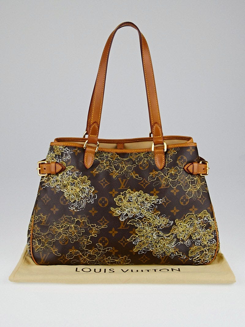 Louis Vuitton Limited Edition Gold Dentelle Batignolles Horizontal Bag -  Yoogi's Closet