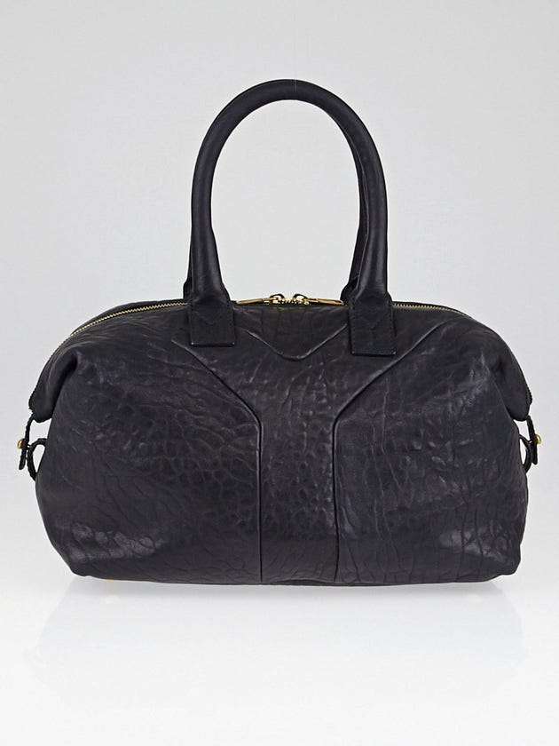 Yves Saint Laurent Black Leather Easy Y Zip Small Tote Bag