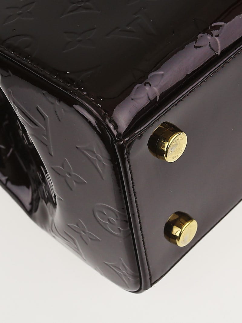 Louis Vuitton Brea MM M90180 Light Brown Vernis Hand Bag 11444