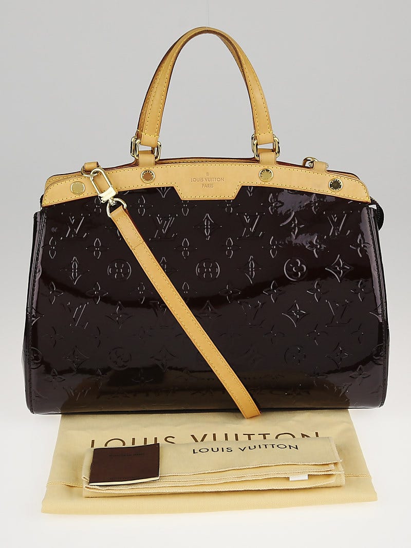Louis Vuitton Amarante Monogram Vernis Brea MM Tote Bag - Yoogi's Closet