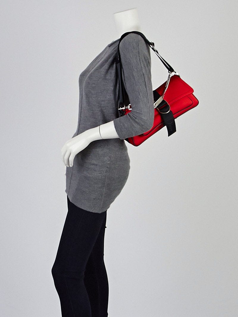 Christian Dior Rouge/Black Fabric Hardcore Shoulder Bag | Yoogi's
