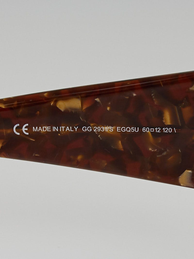 Gucci Tortoise Shell Frame Gradient Tint Oversized  display picture 3